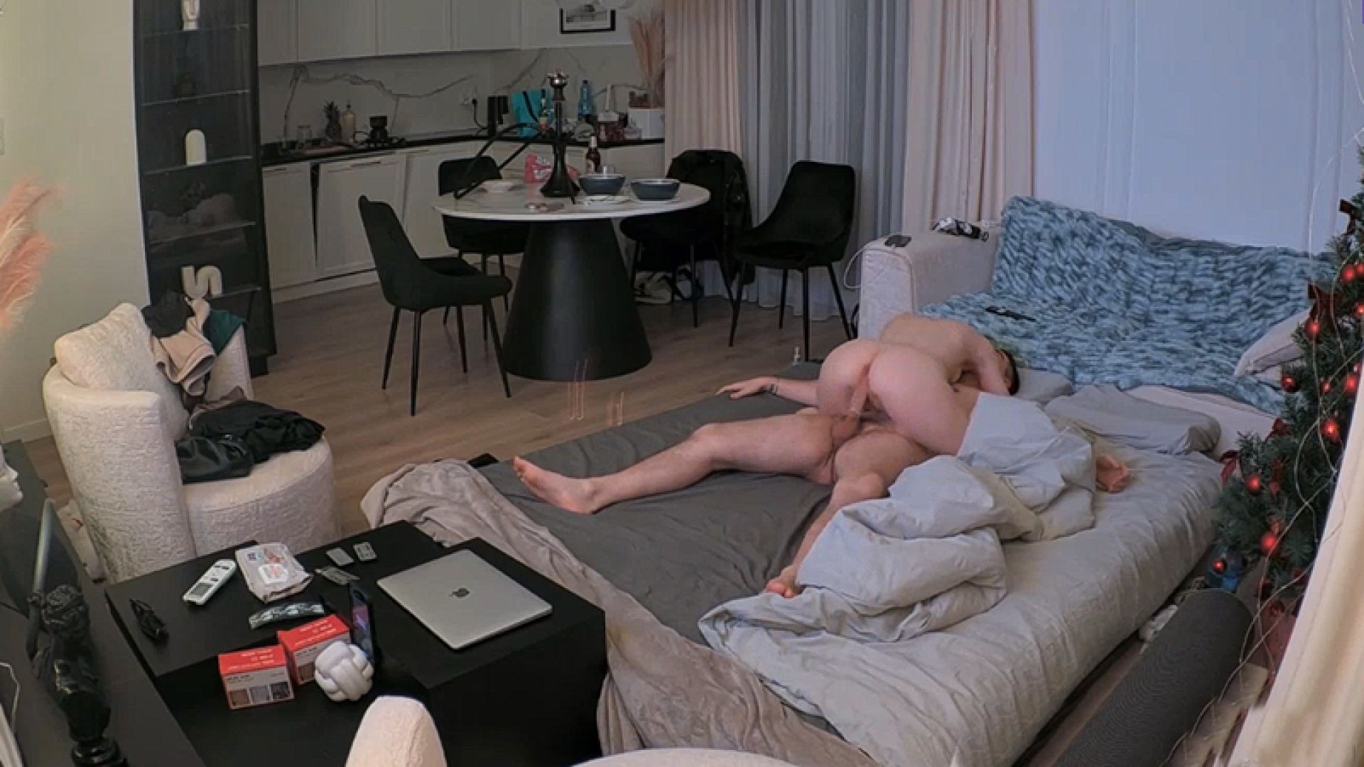 RealLifeCam - Elli and Vencel Cock Riding Sex in the living room